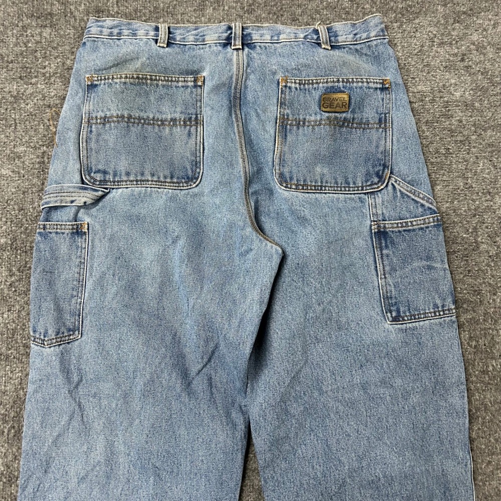 Gravel Gear Carpenter Jeans Mens Size 36 Blue Relaxed Fit Cotton Workwear Fair